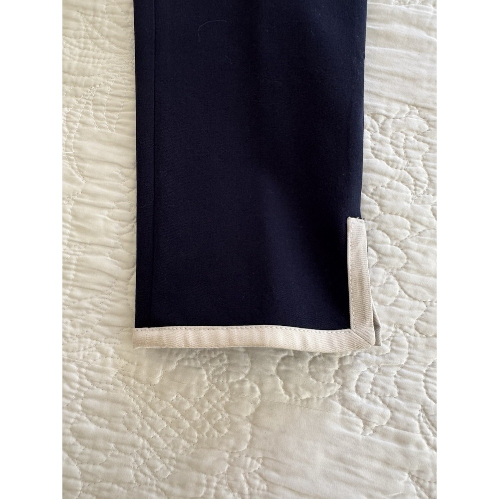 Talbots Ankle Pants Size 2P Petite Navy Blue, Flat Front, Career - Picture 2 of 2